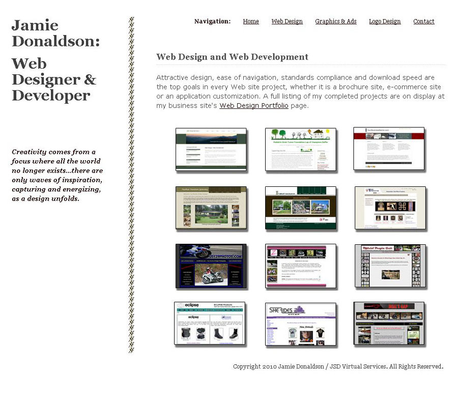 Jamie Donaldson - Portfolio