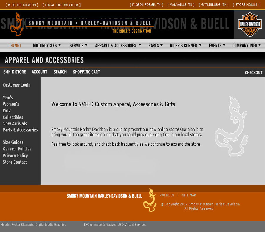 Smoky Mountain Harley Davidson Store
