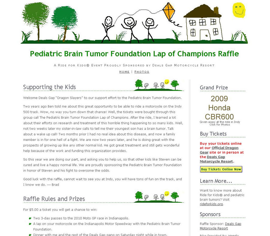 Pediatric Brain Tumor Foundation Lap of Champions Raffle